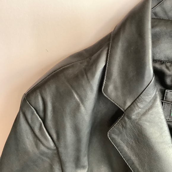 Vintage Danilo Italy Leather Trench Jacket - Picture 4 of 10